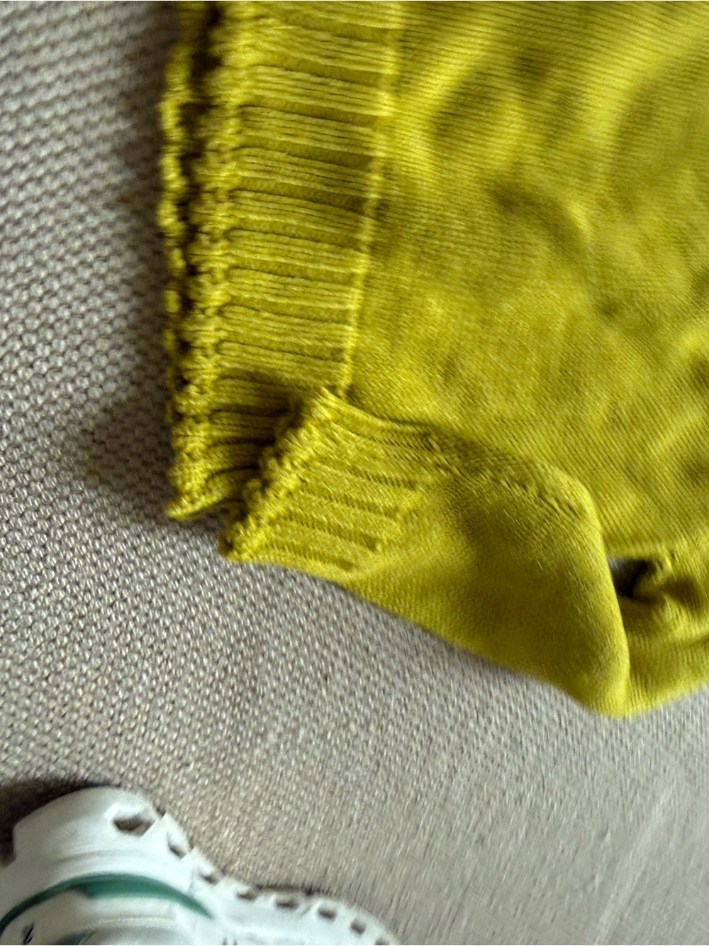 Zara Studio Girls Chartreuse Yellow Fair Isle Yoke Sweater - NWT - Picture 5 of 6